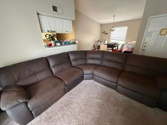 Leather couch