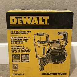 Dewalt Coil Siding and Fencing Nailer 15 Deg 2-1/2 