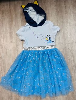 Blue y size 6/7 glittery dress Target