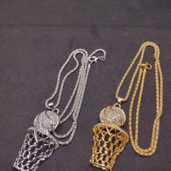 Basketball Mesh Necklace