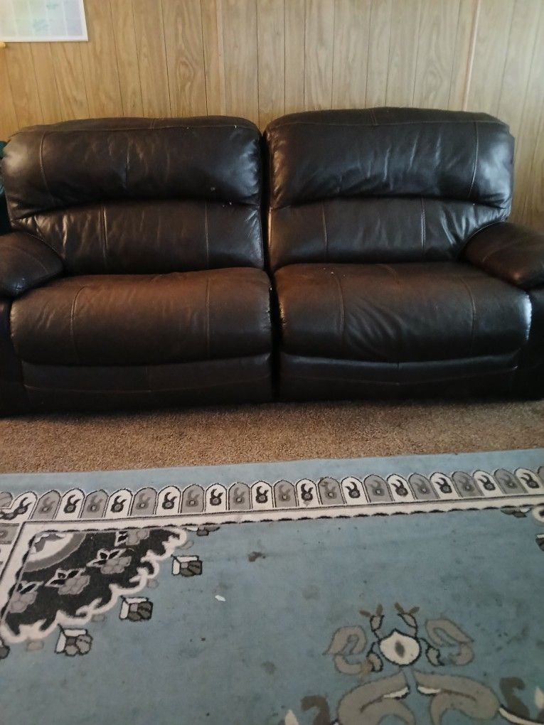 Brown Sofa/recliner
