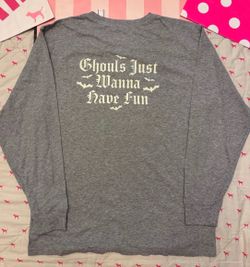 Victoria’s Secret PINK Halloween long sleeve size Large (Glow in the Dark)