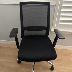 Black Office Chair With Lumbar