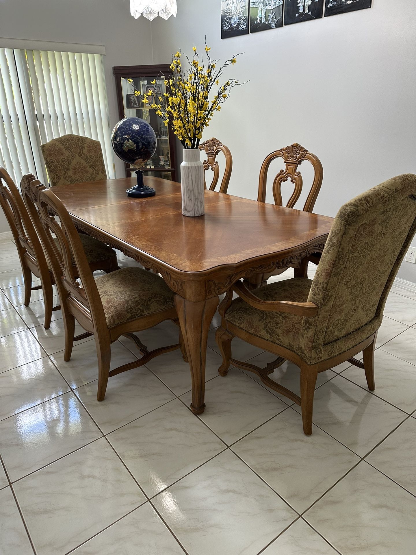 Dining Table And Six Chairs.