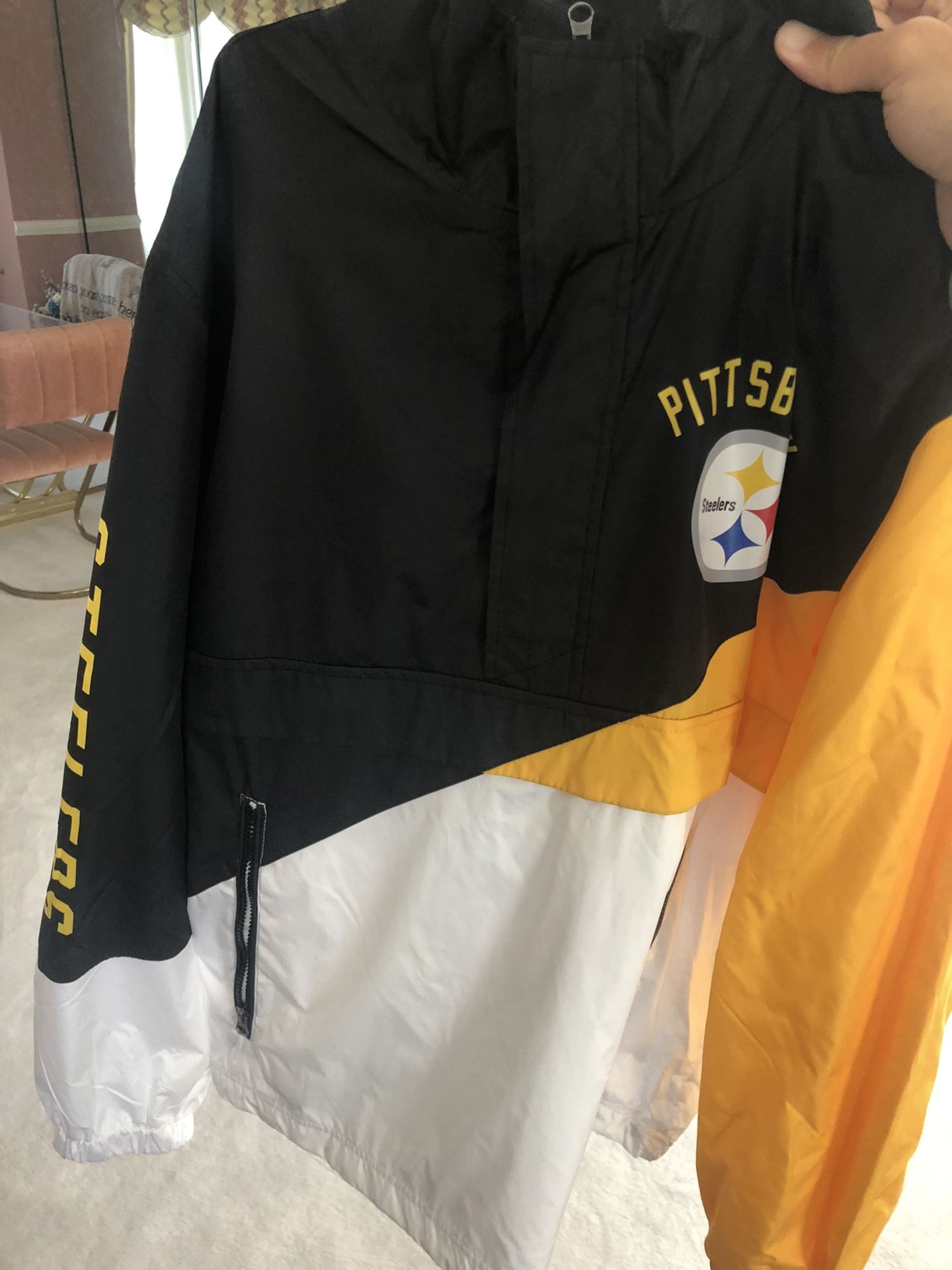 Steelers Fleece Zip Up Hoodie New With Tag !