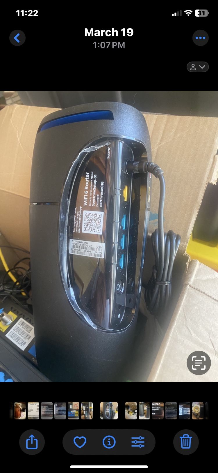 Spectrum Wi -Fi 6 Router (SAX1V1K)
