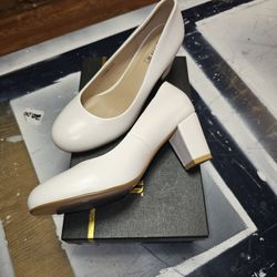 White Heel Dress Shoes 