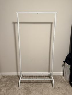 SunnyPoint White Garment Rack