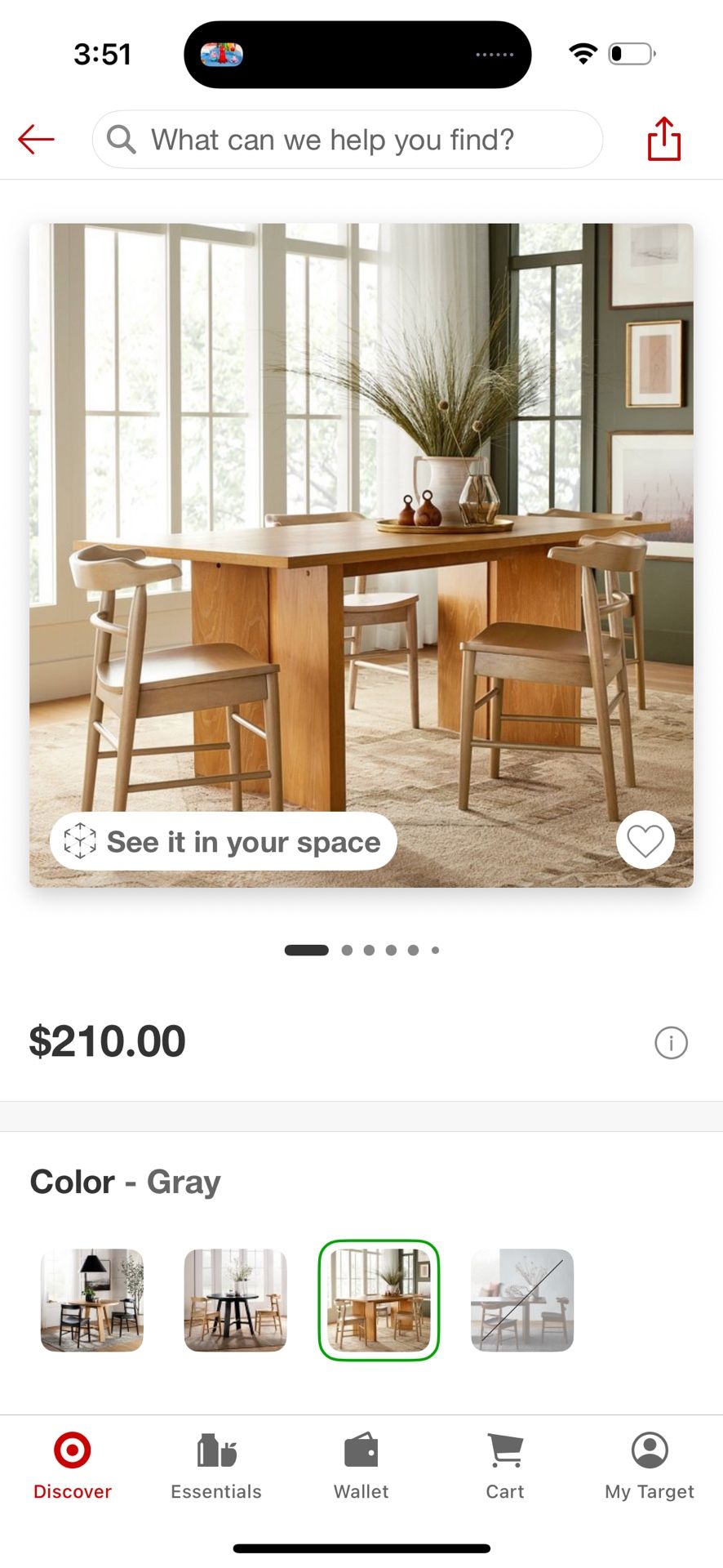 Kaysville Curved Back Wooden Dining Chairs Gray Wash - Threshold™ designed with Studio McGee