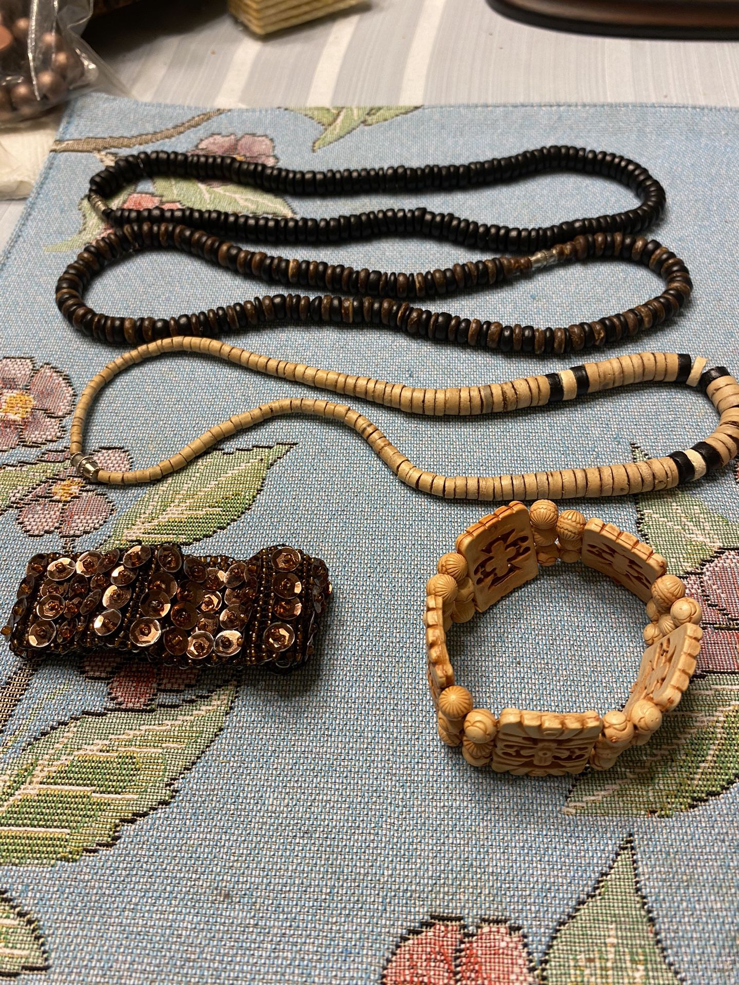 3 Ladies Necklaces And 2 Bracelets 