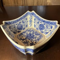 Blue & White Decorative Bowl