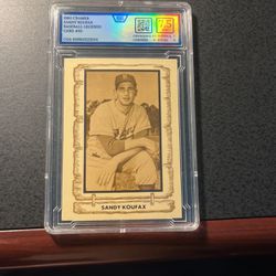 Sandy Koufax 1980 Baseball Legends Graded Card