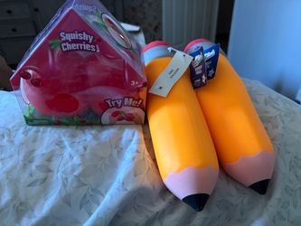 Squishy Toy Cherries or Pencils