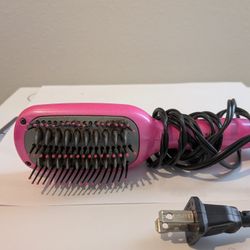 New Conair Mini Pro Ceramic Hair Straightener Brush 