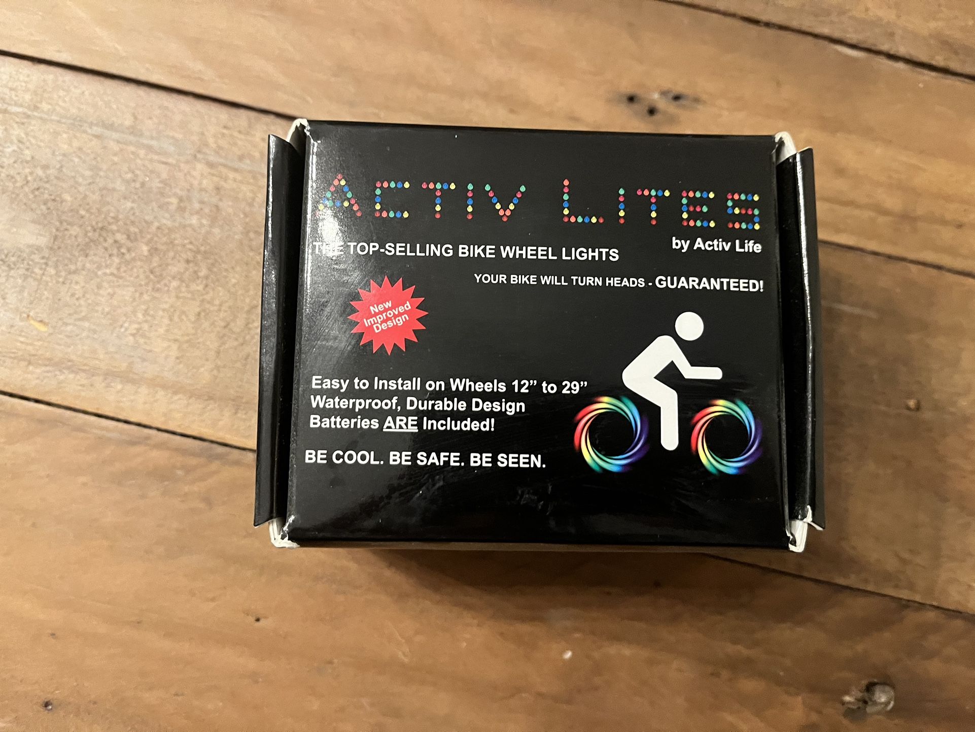 Bike Lights For Kids Or Teens, Green 2 Wheel Pack