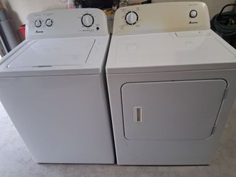 Amana Washer And Electric Dryer Set, With Warranty