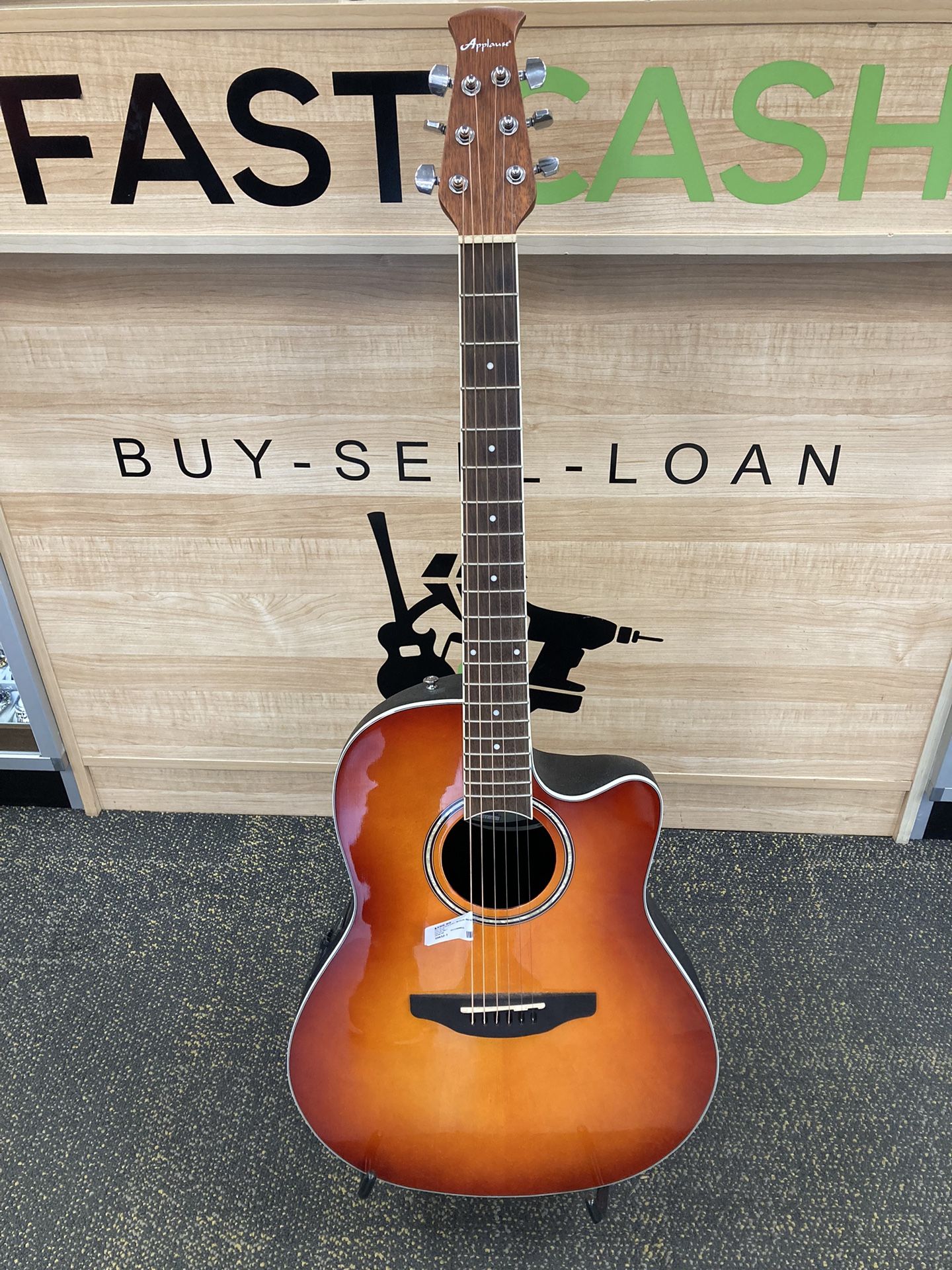 Ovation Applause 6 String Acoustic-Electric Guitar, Right (AB24II-HB)