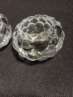 Crystal candle holders