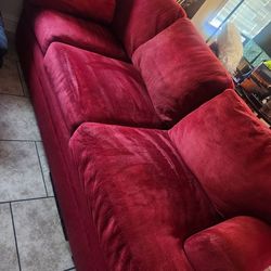 Red comfy couch