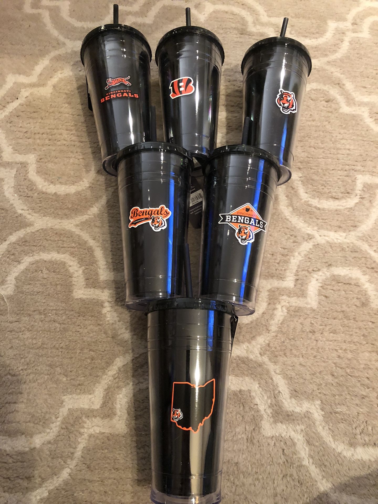 Bengals Double Wall Insulated Plastic Cups