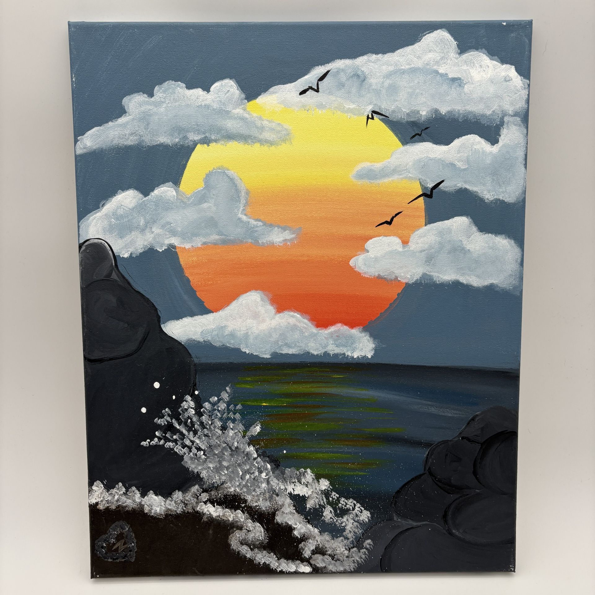 Lot of 8 Hand-Painted Art Pieces (20x16) – Wall Art Bundle