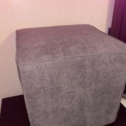 25Home Cube Ottoman -gray 