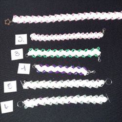 Crochet beaded bracelets 