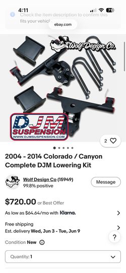 DJM lowering kit