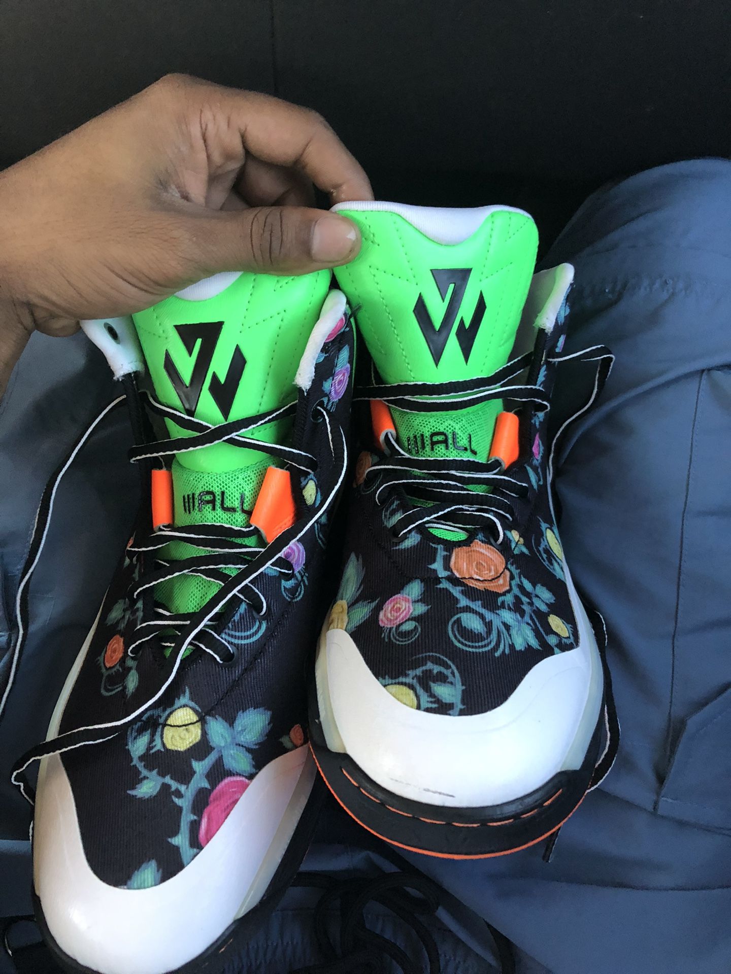 John Wall Shoe Logo Basketball John Wall Hand Signed Pair Of