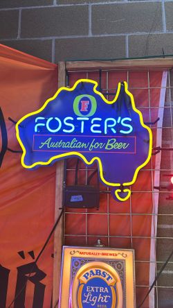 Fosters Neon Beer Sign