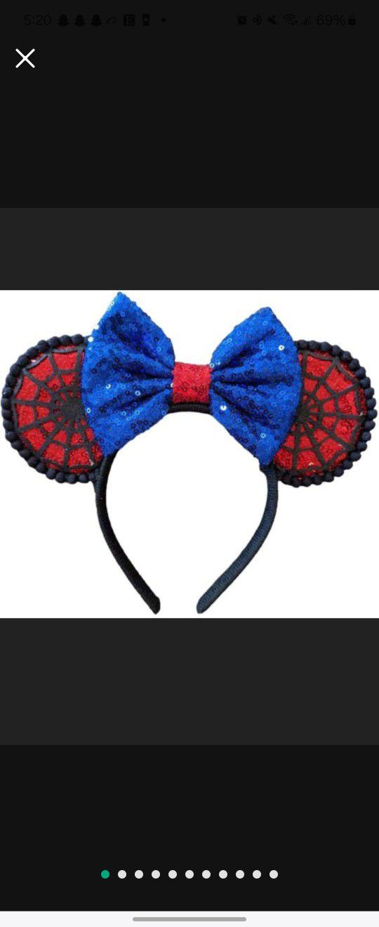 Spiderman  Minnie Mouse Ears Headband / 
