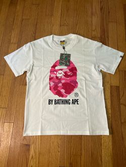 BAPE Pink Camo Ape Head Tee Size M - New With Tags.