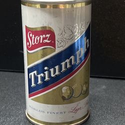 Vintage Steel Beer Can Storz Triumph 12oz. Steel Can Top Open EMPTY