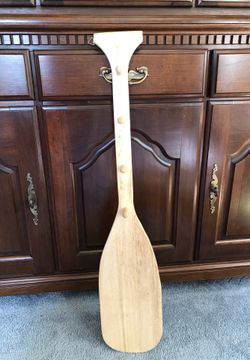 Unfinished decorative canoe paddle