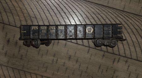 Vintage Lionel Train #347000 O Gauge Pennsylvania Black Gondola