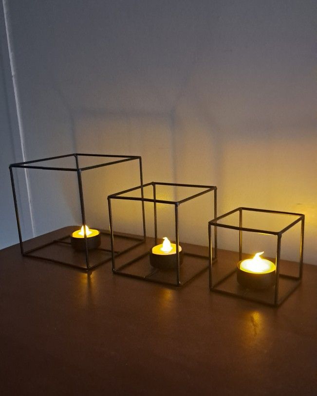 Decor (geometric candle holders)
