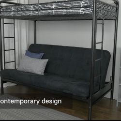 Bunk Bed With Folding Couch Into A Full