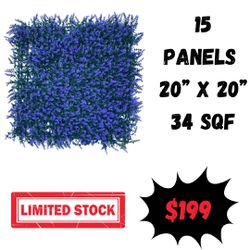 15 Ivy Panels Lavender  20”x20”- 34SQF