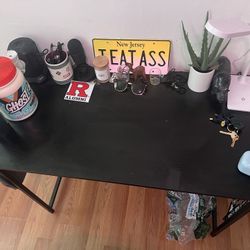 Black Office Desk 