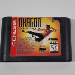 Dragon The Bruce Lee Story Sega Genesis Video Game Cart