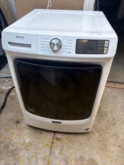 Maytag  Stackable  Washer and gas dryer  Excellent working condition  Heavy duty  Commercial quality  W27 D31.5 H76 Washer 4.5 cu ft Dryer 7.4 cu ft 3