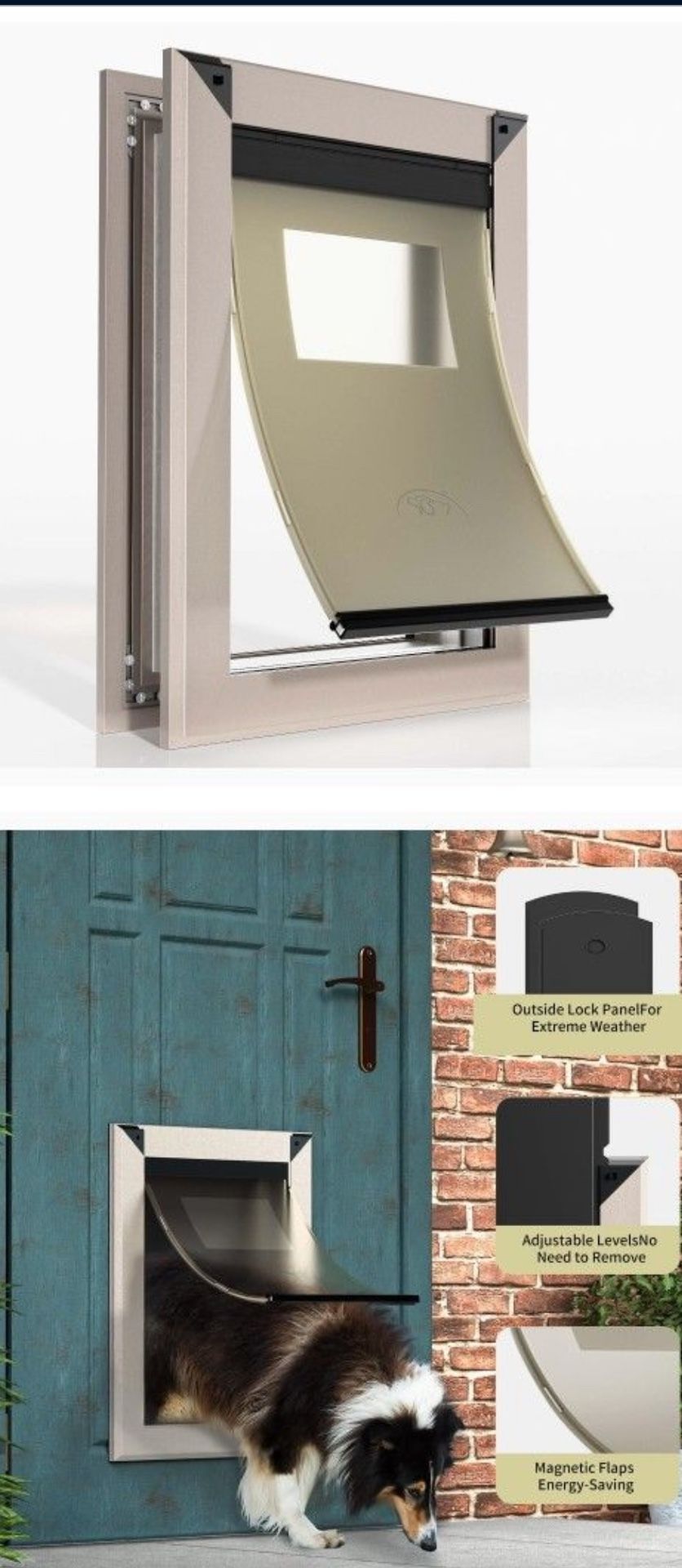 Large Dog Doors For Large Dogs Telescoping Tunnel Aluminum