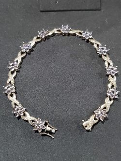 Tanzanite diamond accented bracelet.