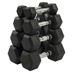 BalanceFrom Dumbbell Set, Pairs of 5 lb, 10 lb, 15 lb, and 20 lb