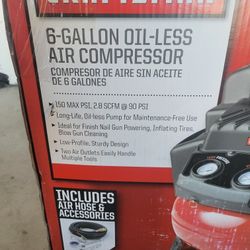 craftsman 6 gallon air compressor 