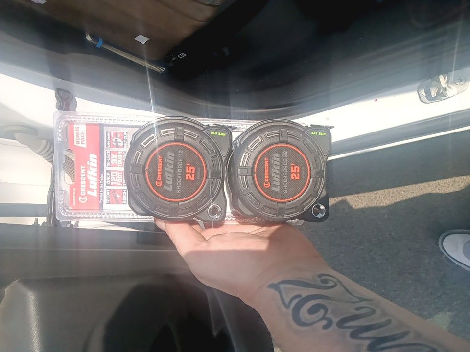 2 Crescent Lufkin Shockforce G2 25 Ft Measuring Tapes