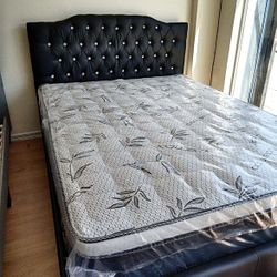 New Queen Bed Frame With Mattress