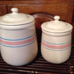 Unmarked McCoy canisters