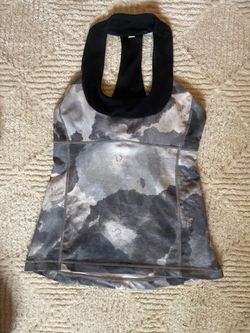 Used Gray Lululemon Tank top, size 2/4