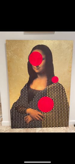 24k Gold Mona Lisa Painting 